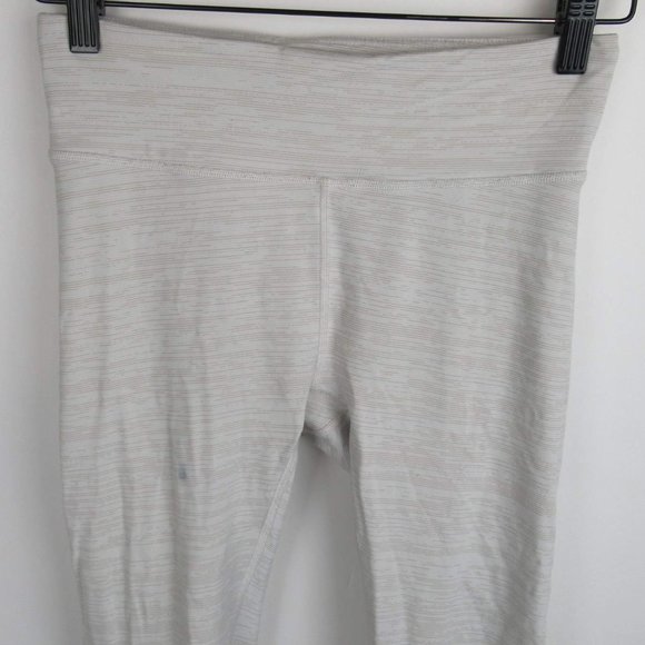 Outdoor Voices Heathered White/Gray 7/8 Leggings sz S Flawed - Picture 3 of 7